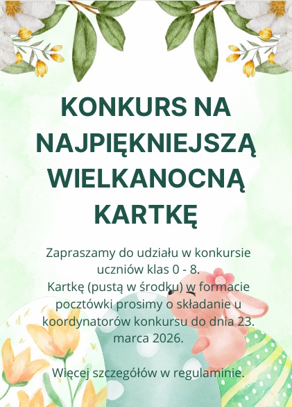 Uwaga! konkursu na najpiękniejszą wielkanocną kartkę