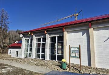 Postępy w budowie sali gimnastycznej przy naszej szkole.